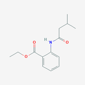 molecular formula C14H19NO3 B10978939 Ethyl 2-[(3-methylbutanoyl)amino]benzoate 