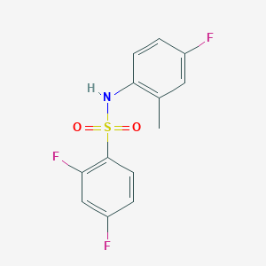 molecular formula C13H10F3NO2S B10978989 2,4-difluoro-N-(4-fluoro-2-methylphenyl)benzenesulfonamide 
