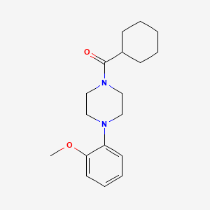molecular formula C18H26N2O2 B10979214 Cyclohexyl[4-(2-methoxyphenyl)piperazin-1-yl]methanone 