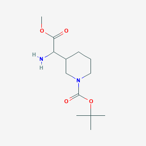 molecular formula C13H24N2O4 B109796 Tert-butyl 3-(1-amino-2-methoxy-2-oxoethyl)piperidine-1-carboxylate CAS No. 1219380-30-9
