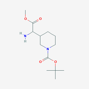 3-(Amino-methoxycarbonyl-methyl)-piperidine-1-carboxylic acid tert-butyl ester