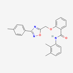 molecular formula C25H23N3O3 B10979641 N-(2,3-dimethylphenyl)-2-{[3-(4-methylphenyl)-1,2,4-oxadiazol-5-yl]methoxy}benzamide 