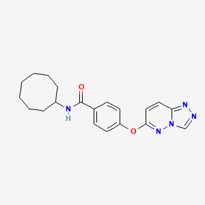 molecular formula C20H23N5O2 B10979727 N-cyclooctyl-4-([1,2,4]triazolo[4,3-b]pyridazin-6-yloxy)benzamide 