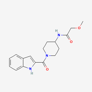 molecular formula C17H21N3O3 B10979796 N-[1-(1H-indol-2-ylcarbonyl)piperidin-4-yl]-2-methoxyacetamide 