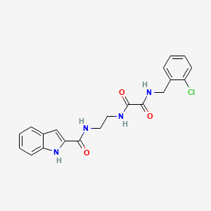molecular formula C20H19ClN4O3 B10979858 N-(2-chlorobenzyl)-N'-{2-[(1H-indol-2-ylcarbonyl)amino]ethyl}ethanediamide 