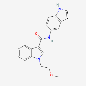 molecular formula C20H19N3O2 B10979862 N-(1H-indol-5-yl)-1-(2-methoxyethyl)-1H-indole-3-carboxamide 