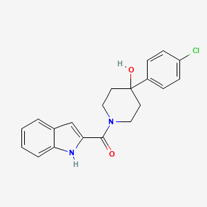 molecular formula C20H19ClN2O2 B10980010 [4-(4-chlorophenyl)-4-hydroxypiperidin-1-yl](1H-indol-2-yl)methanone 