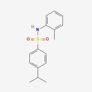molecular formula C16H19NO2S B10980128 N-(2-methylphenyl)-4-(propan-2-yl)benzenesulfonamide 