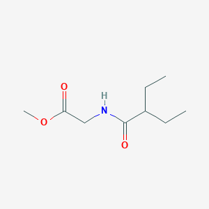 molecular formula C9H17NO3 B10980140 methyl N-(2-ethylbutanoyl)glycinate 