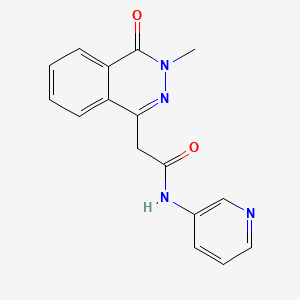 molecular formula C16H14N4O2 B10980217 2-(3-methyl-4-oxo-3,4-dihydrophthalazin-1-yl)-N-(pyridin-3-yl)acetamide 