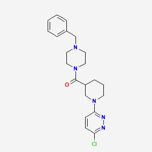 molecular formula C21H26ClN5O B10981670 (4-Benzylpiperazin-1-yl)(1-(6-chloropyridazin-3-yl)piperidin-3-yl)methanone 