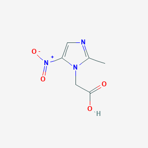 molecular formula C6H7N3O4 B109819 2-Methyl-5-nitroimidazol-1-ylacetic acid CAS No. 1010-93-1