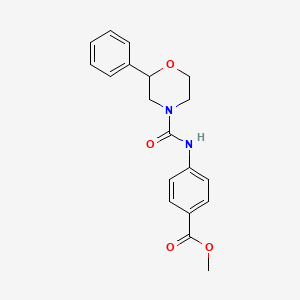 molecular formula C19H20N2O4 B10981900 Methyl 4-[(2-phenylmorpholine-4-carbonyl)amino]benzoate 
