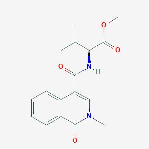 molecular formula C17H20N2O4 B10982451 methyl N-[(2-methyl-1-oxo-1,2-dihydroisoquinolin-4-yl)carbonyl]-L-valinate 