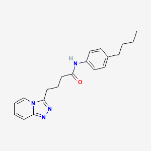 molecular formula C20H24N4O B10982870 N-(4-butylphenyl)-4-([1,2,4]triazolo[4,3-a]pyridin-3-yl)butanamide 