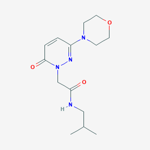 molecular formula C14H22N4O3 B10982875 N-(2-methylpropyl)-2-[3-(morpholin-4-yl)-6-oxopyridazin-1(6H)-yl]acetamide 