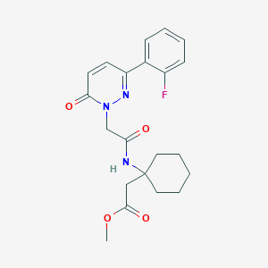 molecular formula C21H24FN3O4 B10983624 methyl [1-({[3-(2-fluorophenyl)-6-oxopyridazin-1(6H)-yl]acetyl}amino)cyclohexyl]acetate 