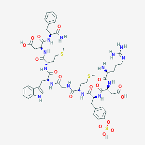 molecular formula C55H74N14O17S3 B010984 Cholecystokinin-9 CAS No. 108050-84-6