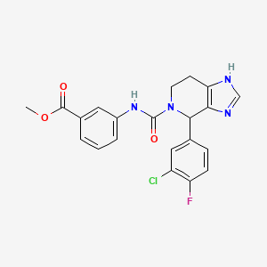molecular formula C21H18ClFN4O3 B10984539 methyl 3-({[4-(3-chloro-4-fluorophenyl)-1,4,6,7-tetrahydro-5H-imidazo[4,5-c]pyridin-5-yl]carbonyl}amino)benzoate 