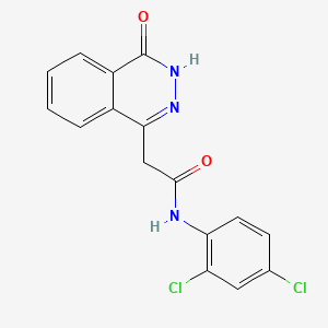 molecular formula C16H11Cl2N3O2 B10984805 N-(2,4-dichlorophenyl)-2-(4-hydroxyphthalazin-1-yl)acetamide 
