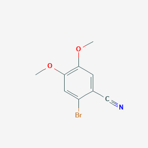 molecular formula C9H8BrNO2 B010985 2-Bromo-4,5-dimethoxybenzonitrile CAS No. 109305-98-8