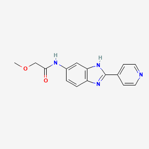 molecular formula C15H14N4O2 B10985003 2-methoxy-N-[2-(pyridin-4-yl)-1H-benzimidazol-6-yl]acetamide 