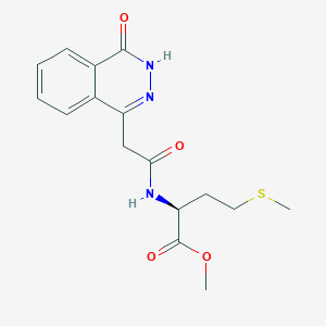 molecular formula C16H19N3O4S B10985265 methyl N-[(4-oxo-3,4-dihydrophthalazin-1-yl)acetyl]-L-methioninate 