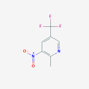 molecular formula C7H5F3N2O2 B109863 2-Methyl-3-nitro-5-(trifluoromethyl)pyridine CAS No. 1211537-69-7