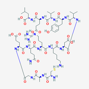 molecular formula C64H104N18O22S B010988 Thymopoietin, cys (28-39)- CAS No. 106939-01-9