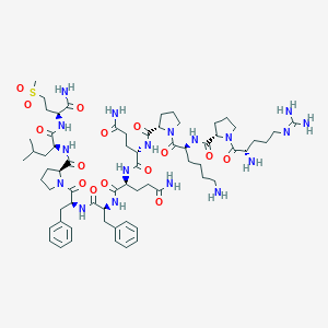 molecular formula C66H102N18O15S B010991 Substance P, pro(9)-met(O2)(11)- CAS No. 110880-54-1