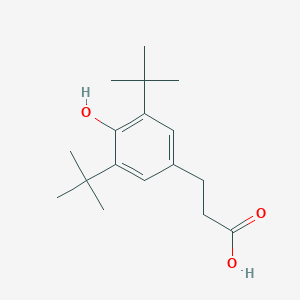 molecular formula C17H26O3 B109913 3-(3,5-Di-tert-butyl-4-hydroxyphenyl)propionic acid CAS No. 20170-32-5