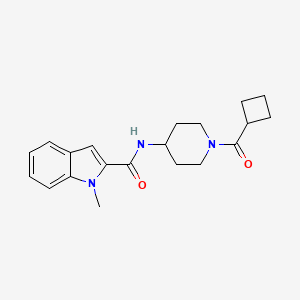 molecular formula C20H25N3O2 B10994239 N-[1-(cyclobutylcarbonyl)piperidin-4-yl]-1-methyl-1H-indole-2-carboxamide 