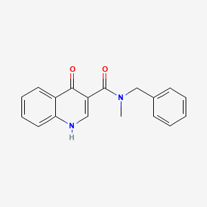 molecular formula C18H16N2O2 B10998661 N-benzyl-4-hydroxy-N-methylquinoline-3-carboxamide 