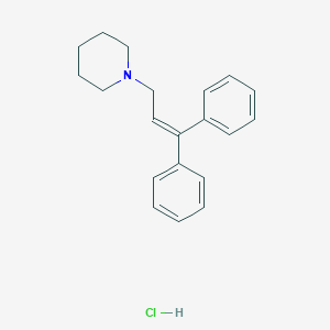molecular formula C20H23N.2H2O.HCl B000110 Piperidine, 1-(3,3-diphenylallyl)-, hydrochloride CAS No. 30778-27-9