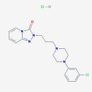 molecular formula C19H23Cl2N5O B001100 Trazodone hydrochloride CAS No. 25332-39-2