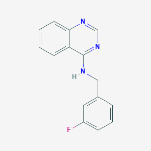 molecular formula C15H12FN3 B11000144 N-(3-fluorobenzyl)quinazolin-4-amine 