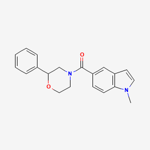 molecular formula C20H20N2O2 B11000941 (1-methyl-1H-indol-5-yl)(2-phenylmorpholin-4-yl)methanone 