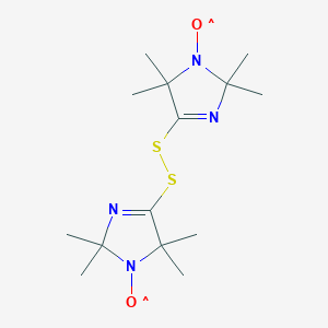 molecular formula C14H24N4O2S2 B110010 4,4'-Dithiobis[2,5-dihydro-2,2,5,5-tetramethyl-1H-imidazol-1-yloxy] Bis Radical CAS No. 123557-49-3