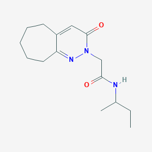 molecular formula C15H23N3O2 B11001107 N-(butan-2-yl)-2-(3-oxo-3,5,6,7,8,9-hexahydro-2H-cyclohepta[c]pyridazin-2-yl)acetamide 