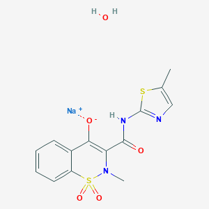 molecular formula C14H12N3NaO4S2 B110015 Meloxicam Sodium CAS No. 71125-39-8