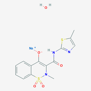 molecular formula C14H14N3NaO5S2 B110015 Meloxicam sodium salt hydrate CAS No. 71125-39-8