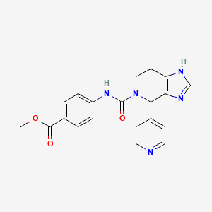 molecular formula C20H19N5O3 B11002229 methyl 4-({[4-(pyridin-4-yl)-3,4,6,7-tetrahydro-5H-imidazo[4,5-c]pyridin-5-yl]carbonyl}amino)benzoate 