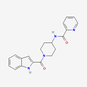molecular formula C20H20N4O2 B11002979 N-[1-(1H-indol-2-ylcarbonyl)piperidin-4-yl]pyridine-2-carboxamide 