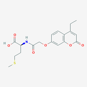 molecular formula C18H21NO6S B11004008 N-{[(4-ethyl-2-oxo-2H-chromen-7-yl)oxy]acetyl}-L-methionine 
