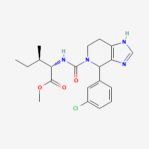 molecular formula C20H25ClN4O3 B11004215 methyl N-{[4-(3-chlorophenyl)-1,4,6,7-tetrahydro-5H-imidazo[4,5-c]pyridin-5-yl]carbonyl}-L-isoleucinate 