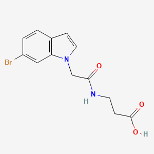 molecular formula C13H13BrN2O3 B11004333 N-[(6-bromo-1H-indol-1-yl)acetyl]-beta-alanine 