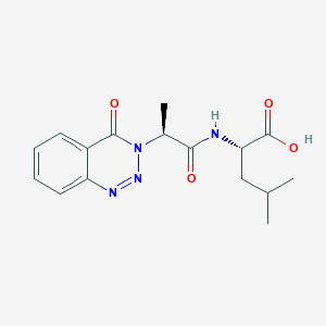 molecular formula C16H20N4O4 B11004741 N-[(2S)-2-(4-oxo-1,2,3-benzotriazin-3(4H)-yl)propanoyl]-L-leucine 