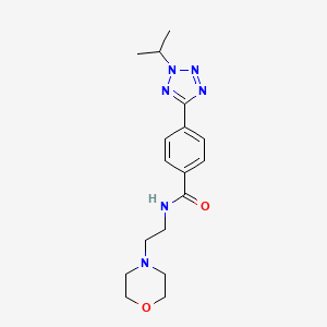 molecular formula C17H24N6O2 B11004774 N-[2-(morpholin-4-yl)ethyl]-4-[2-(propan-2-yl)-2H-tetrazol-5-yl]benzamide 