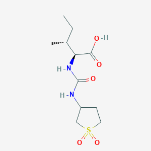 molecular formula C11H20N2O5S B11005044 N-[(1,1-dioxidotetrahydrothiophen-3-yl)carbamoyl]-L-isoleucine 