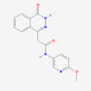 molecular formula C16H14N4O3 B11005189 N-(6-methoxypyridin-3-yl)-2-(4-oxo-3,4-dihydrophthalazin-1-yl)acetamide 